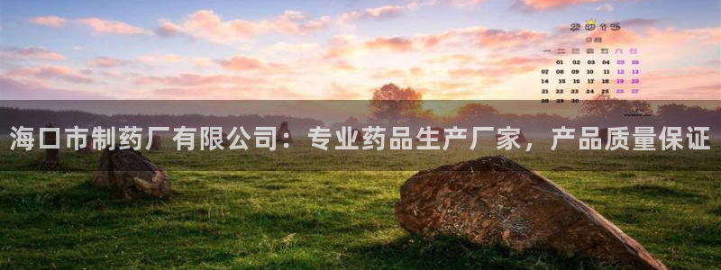 九游会老哥必备的交流社区九：海口市制药厂有限公司：专业药品生产厂家，产品质量保证